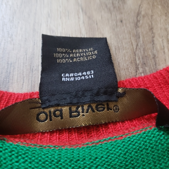 Old River Ugly Christmas Sweater Party Vest - Picture 3 of 6